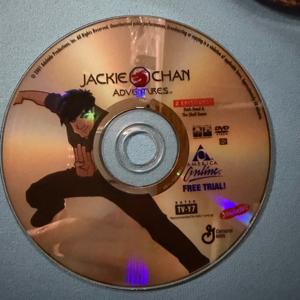 Jackie Chan Adventures DVD 2001 General Mills Promo Dark Hand The Shell Game